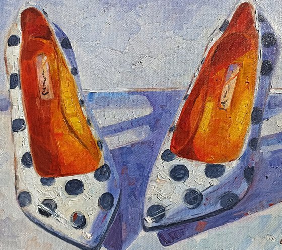 Old Shoes (24x30cm, oil painting, ready to hang)