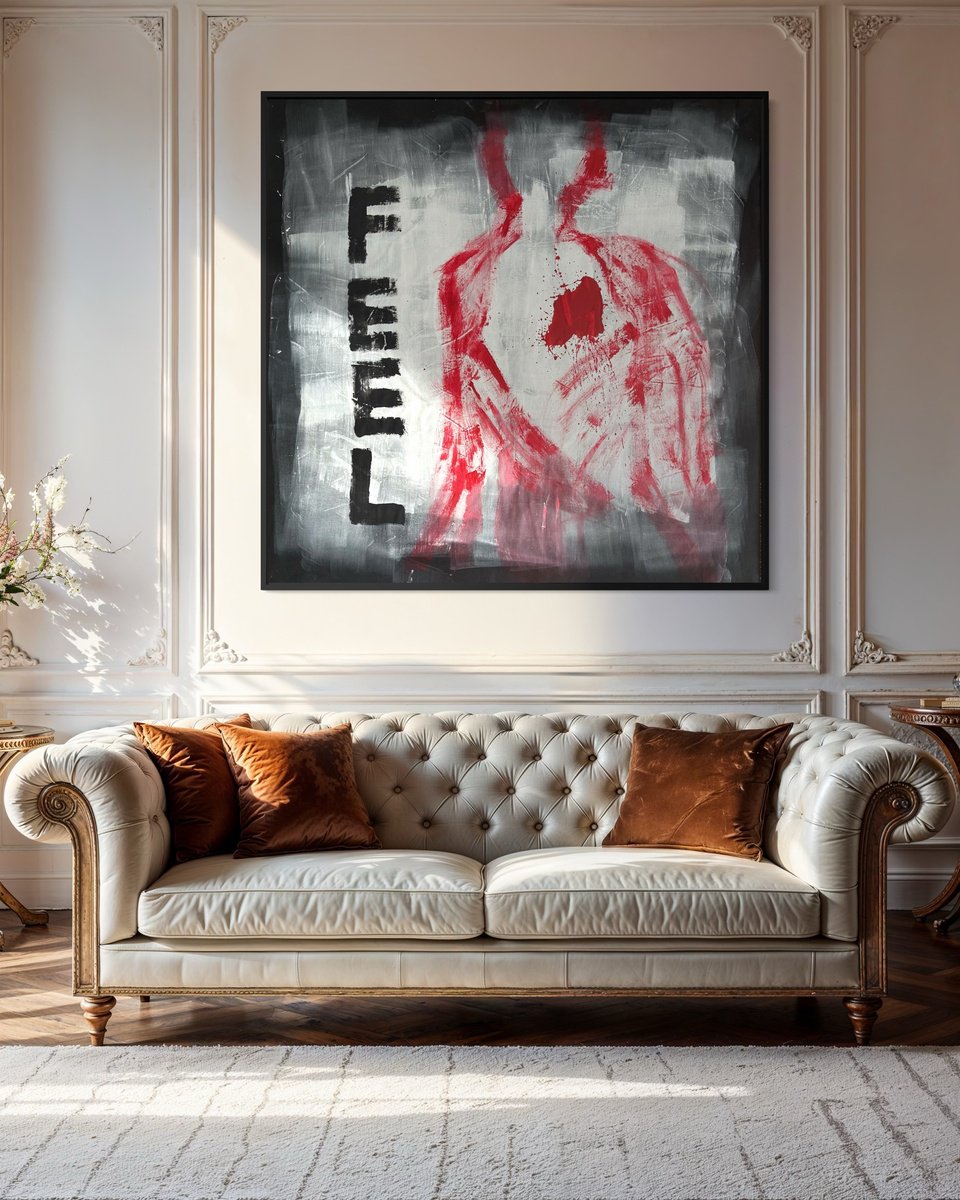 Urban And Pop Acrylic Painting , Messages From The Universe #3 By Paolo Kozma, 63 X 62, Artwork For Sale On Artfinder