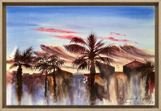 Warm Evening in Sicily Port