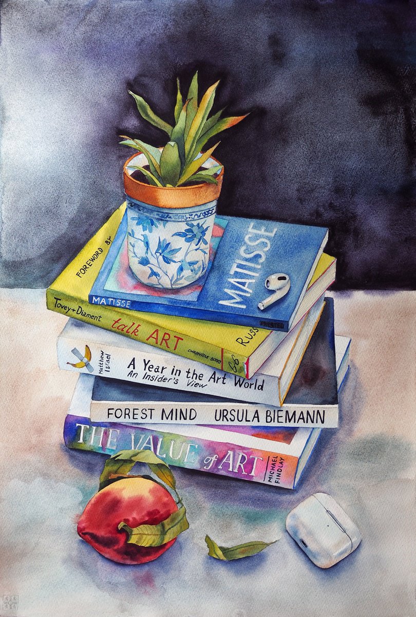 Impressionistic Watercolour , Ephemeral Wisdom By Delnara El, 15 X 22, Artwork For Sale On Artfinder