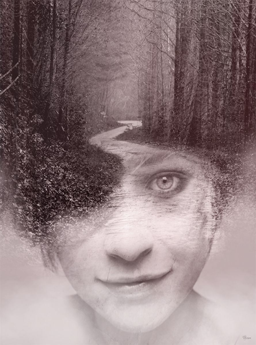 Illustrative Portrait Photograph By Bojan Jevtic, 32 X 43, My Way, Original Artwork