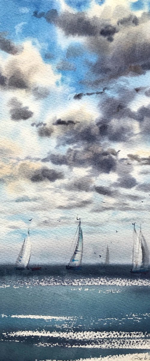 Sailing regatta by Eugenia Gorbacheva