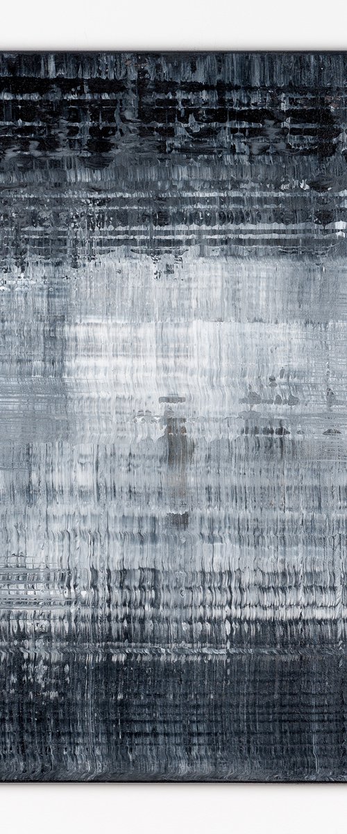 Black abstract painting HL573 by Radek Smach