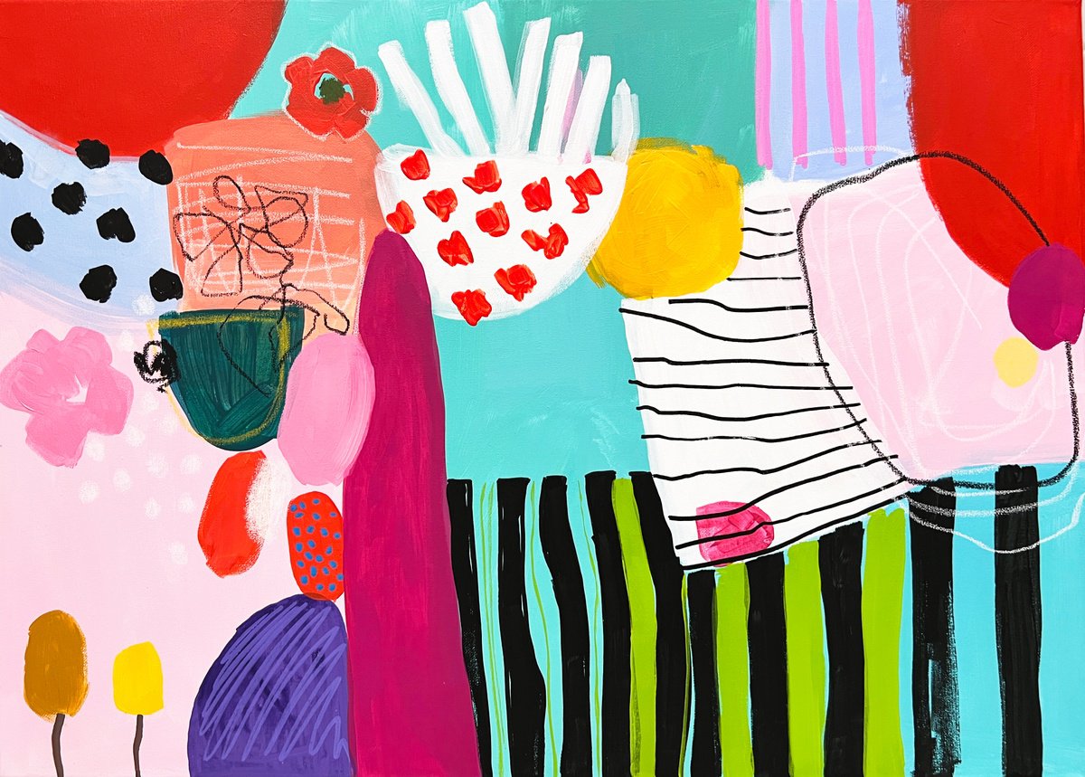 Colorful Matisse Abstract by Sasha Robinson