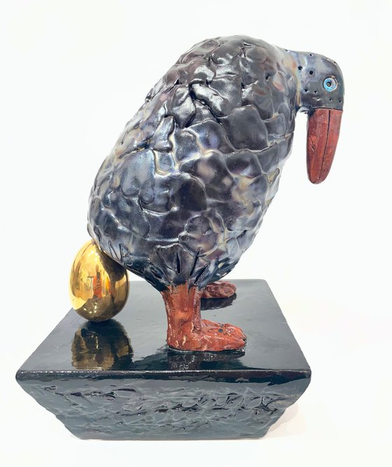 Black Bird with Golden Egg