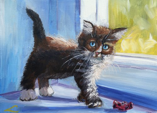 Kitten by Elena Sokolova