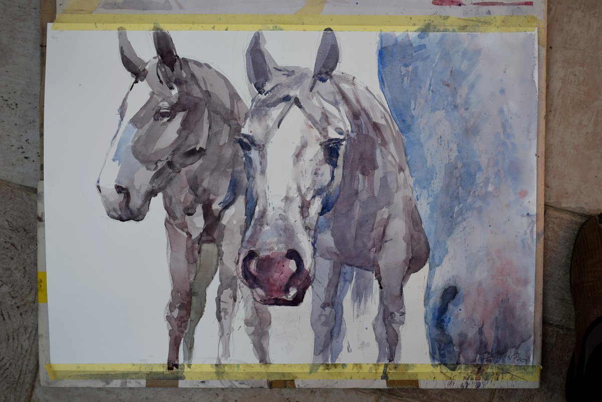 Three horses (70x50)