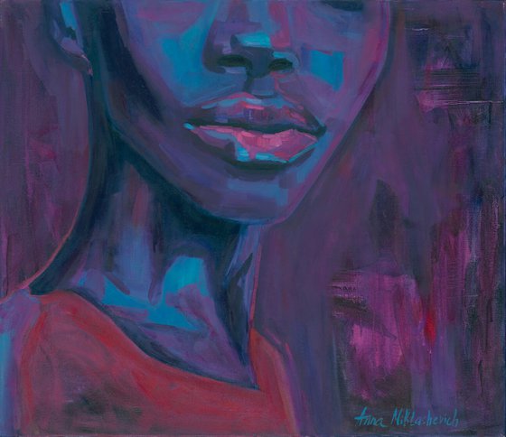 Afrocentric Dopamine Art — Purple