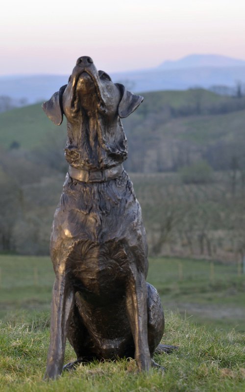 "Barney" Sitting Labrador BR by Tanya Russell