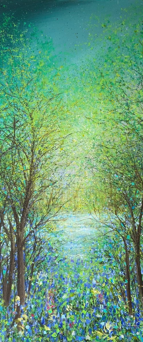Cumbrian Woodland Waterside by Jan Rogers