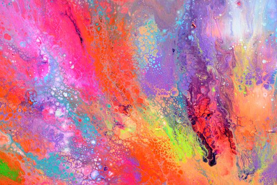 Flowing Energy 61 - Large Colorful Abstract