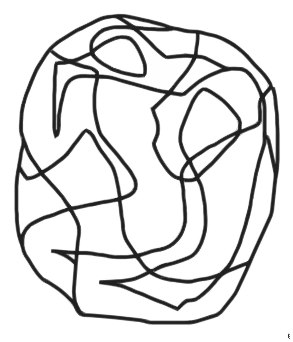 Expressive Abstract Giclee Print By Lia Chechelashvili, 20 X 24", Rondo, Original Artwork