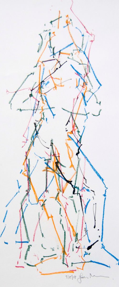 Nude Female -Life Drawing No 332 by Ian McKay