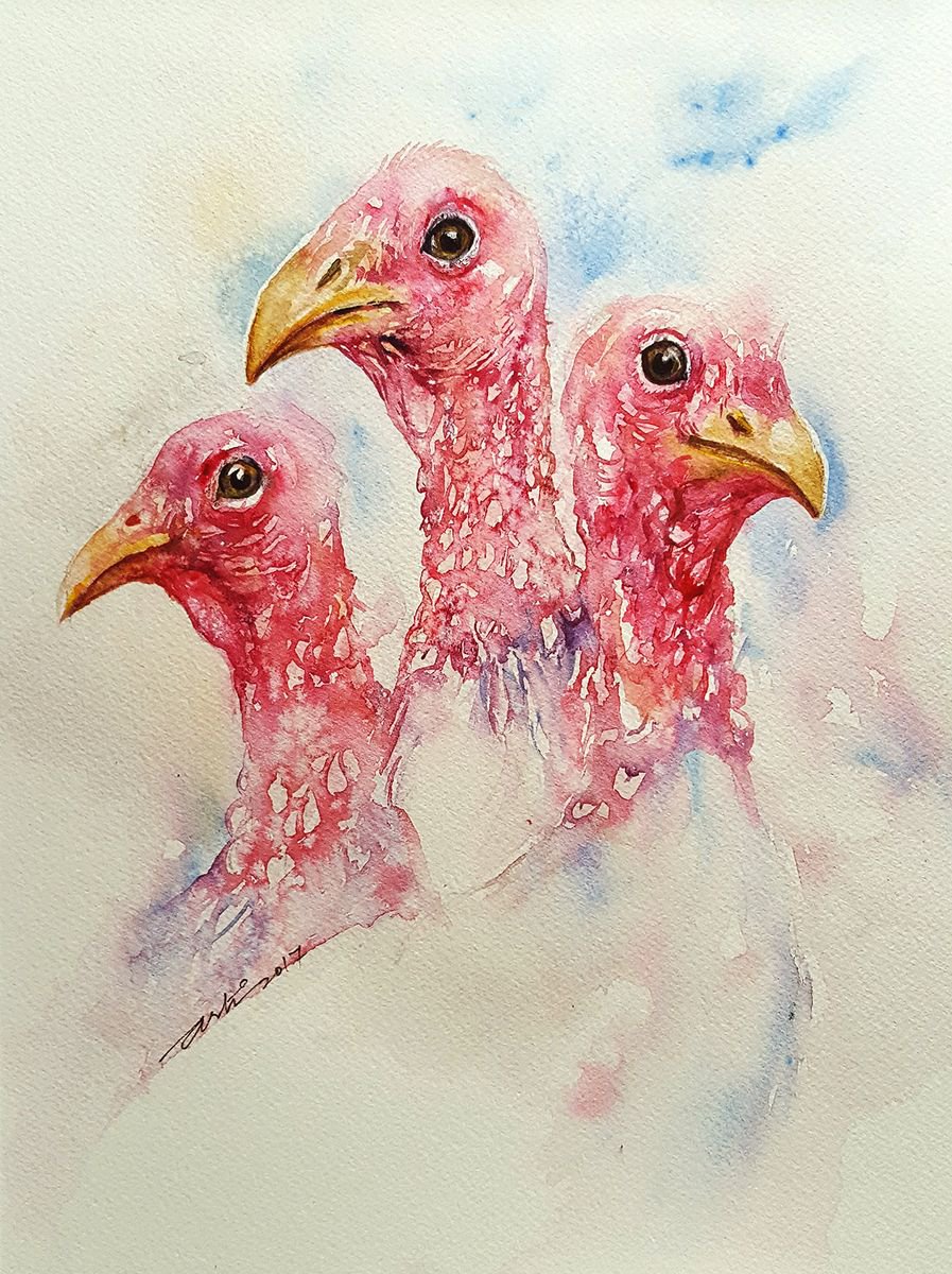Pink Heads by Arti Chauhan