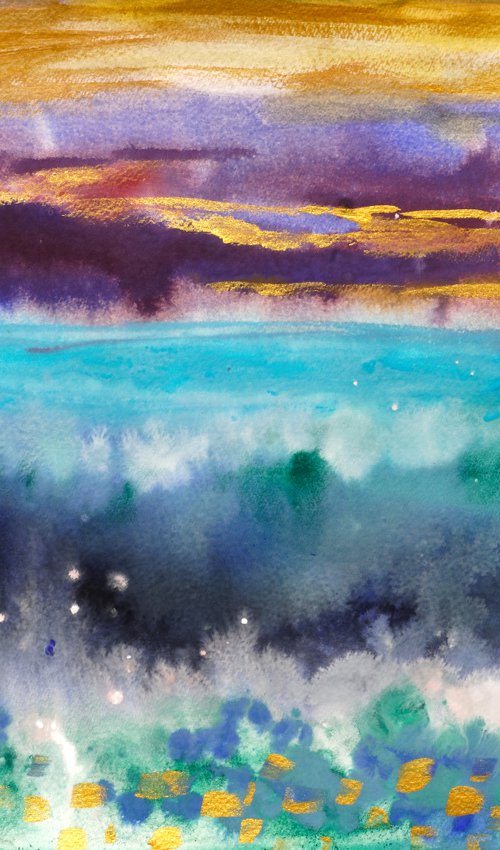 Abstract sea by Anna Onikiienko