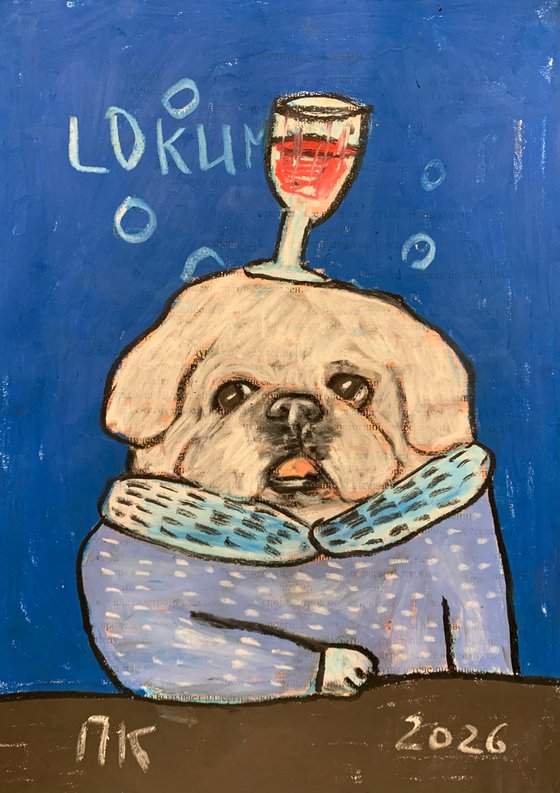 Drinking dog #170