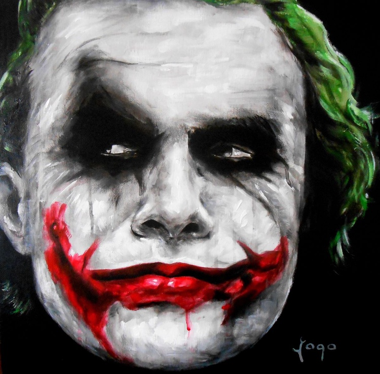 Joker Acrylic Painting By Jaga Artfinder