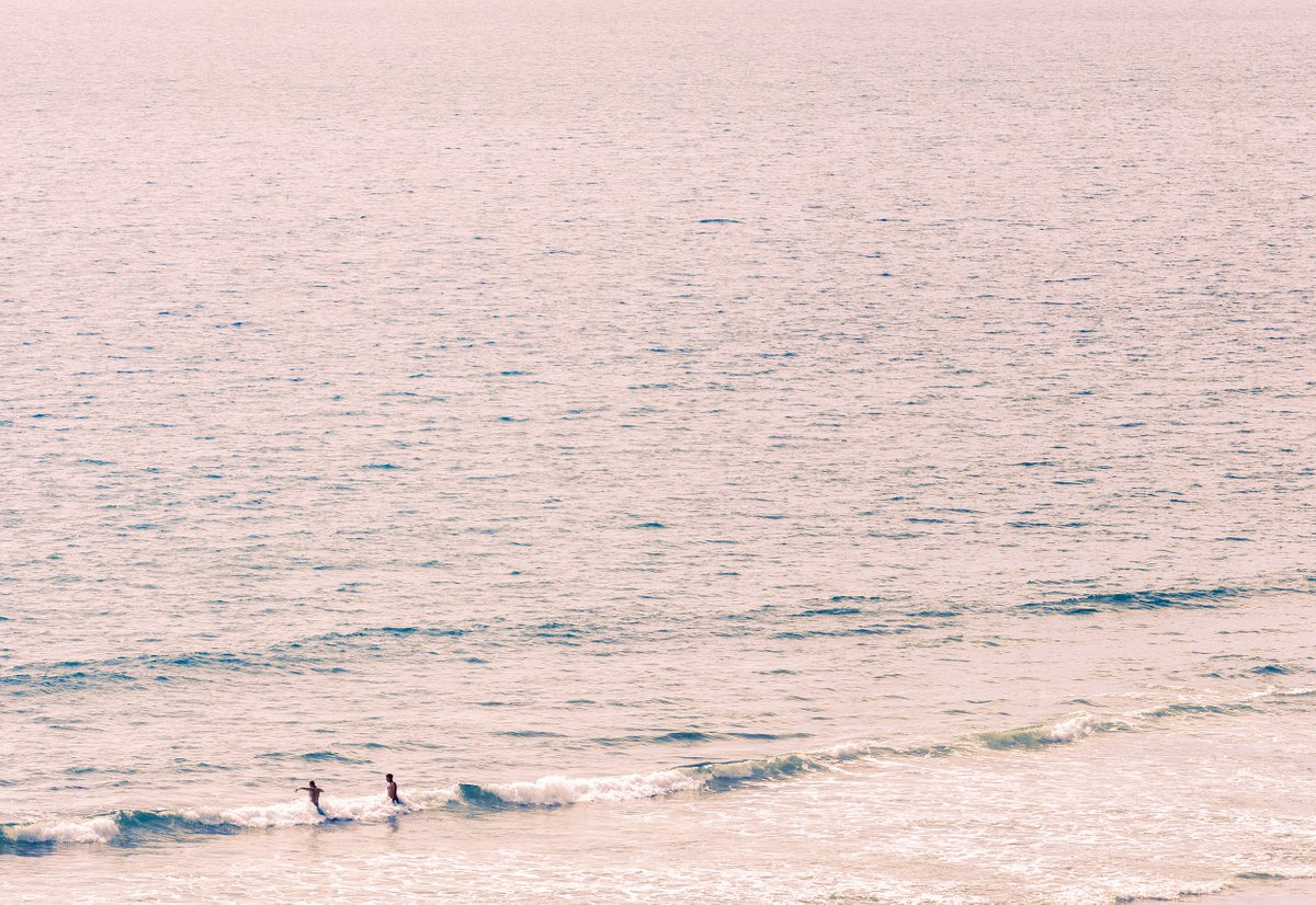 Impressionistic Landscape Photograph By Tom Hanslien, 47 X 33", Testing The Water, Original Artwork