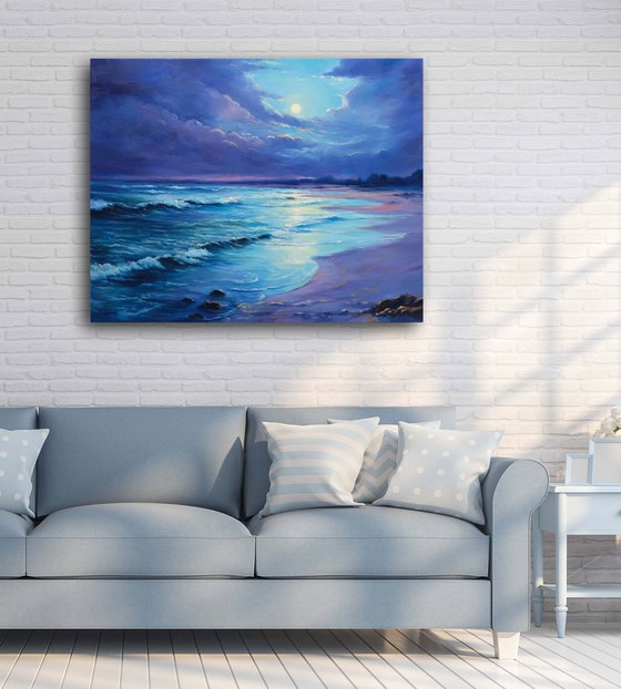 Magical Moonlight Seascape