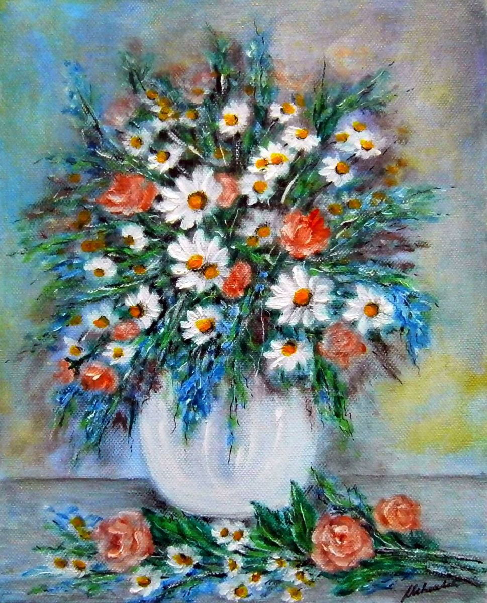 Bouquet of meadow flowers 7 by Emilia Urbanikova