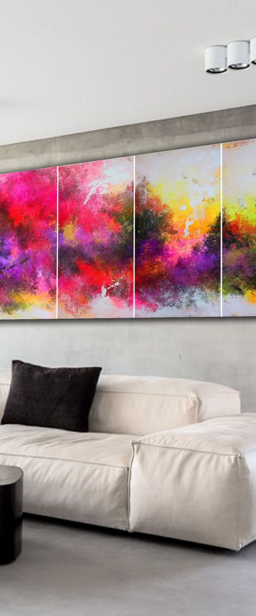 250x100cm. / Panoramic Painting  / 5 in 1 / Alex Senchenko © 2019 / Apogee by Alex Senchenko