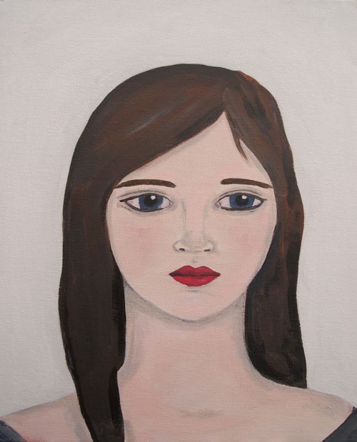 Portrait of a Young Woman by Kitty  Cooper