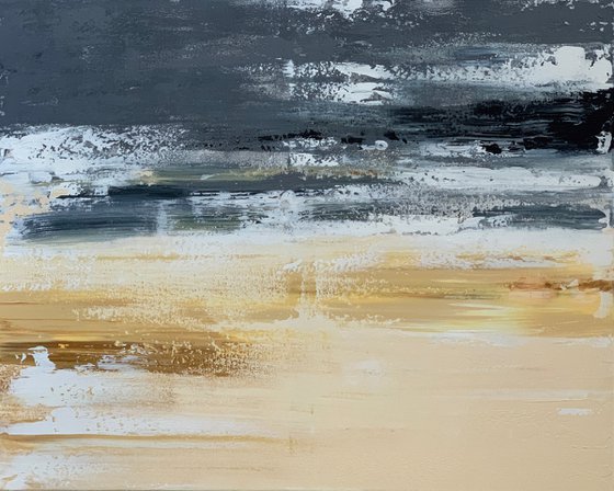 Golden ocher smoky grey