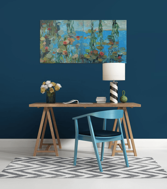 Turquoise Lake (diptych)