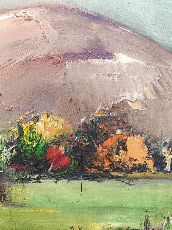 Autumn at the Foot of the Hills