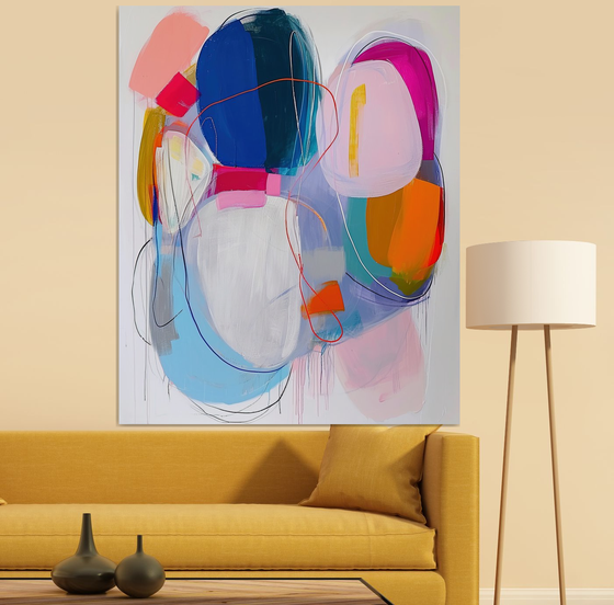 Bold colors and organic shapes