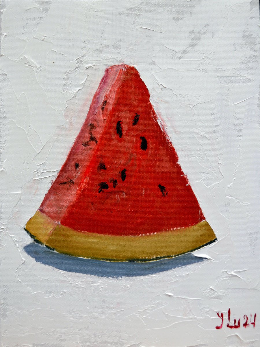 Expressive Still Life Oil Painting By Elena Lukina, 7 X 9, Sweet Dessert, Original Artwork