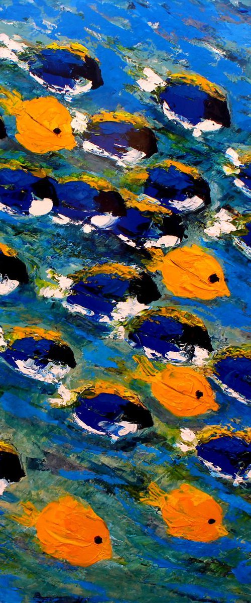 Tangs I ( Large 40"x 40"-102 x 102cm) by Paul J Best