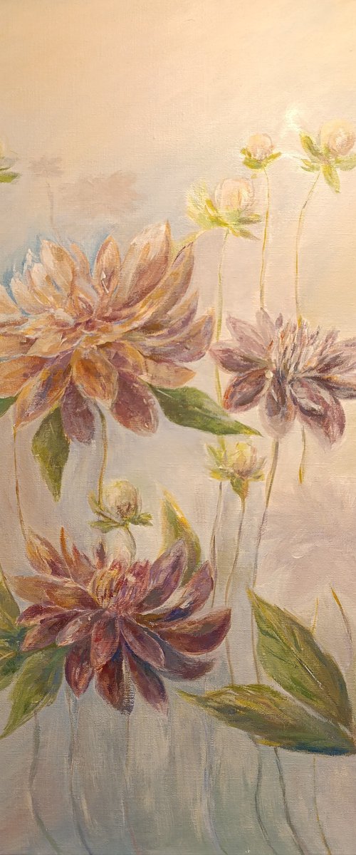 Dreamy dahlias by Nita Bardina