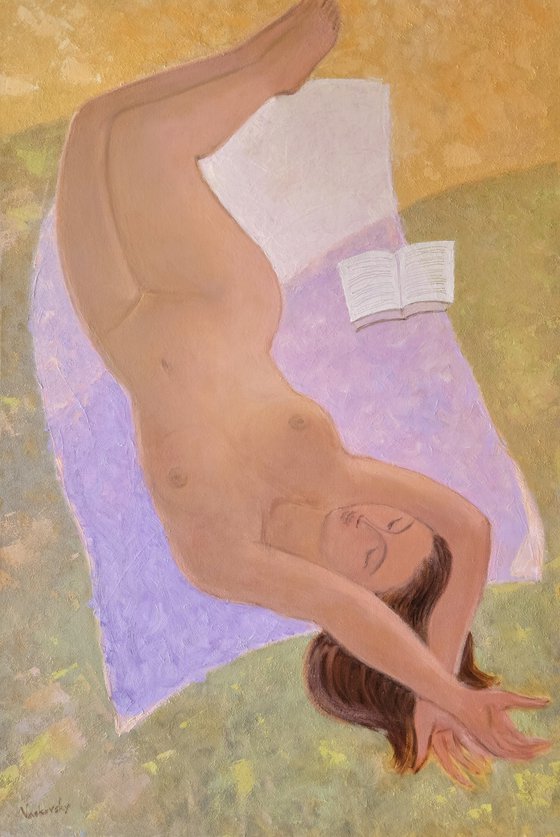 Nude with Book