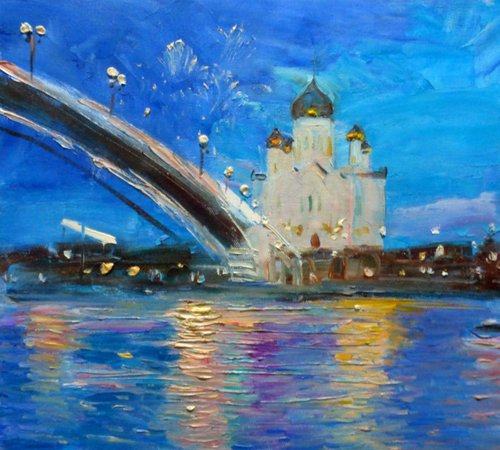 Moskow, 35x40 cm by Nastasia Chertkova