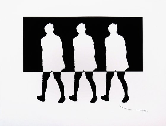 Tehos - Three walking men 2b