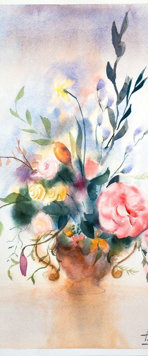 Bouquet of Flowers by Olga Tchefranov (Shefranov)
