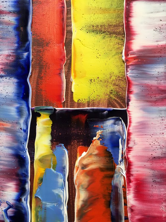 "Fair And Balanced" - FREE USA SHIPPING + Save As A Series - Original PMS Abstract Diptych Oil Paintings On Canvas - 32" x 20"