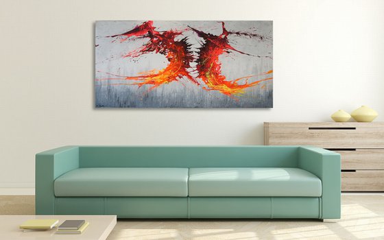 Twisting Fire IV (Spirits Of Skies 128161) (160 x 80 cm) XXXL (64 x 32 inches)