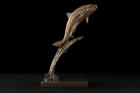 Leaping Salmon Foundry Bronze