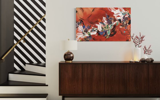 Silk, Lacquer and Cinnabar III