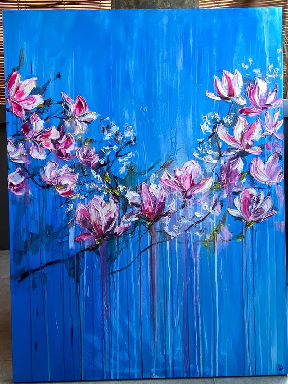 Magnolia Oil Painting