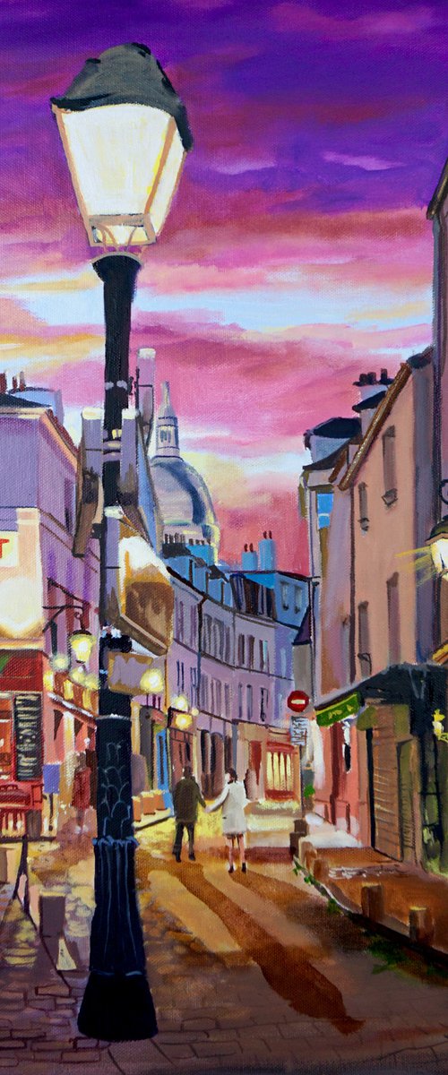 Paris Montmartre oil painting on canvas by Gordon Bruce