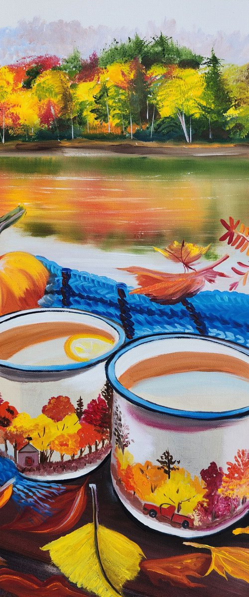 Autumn Tea by Alexandra Tomorskaya/Caramel Art Gallery