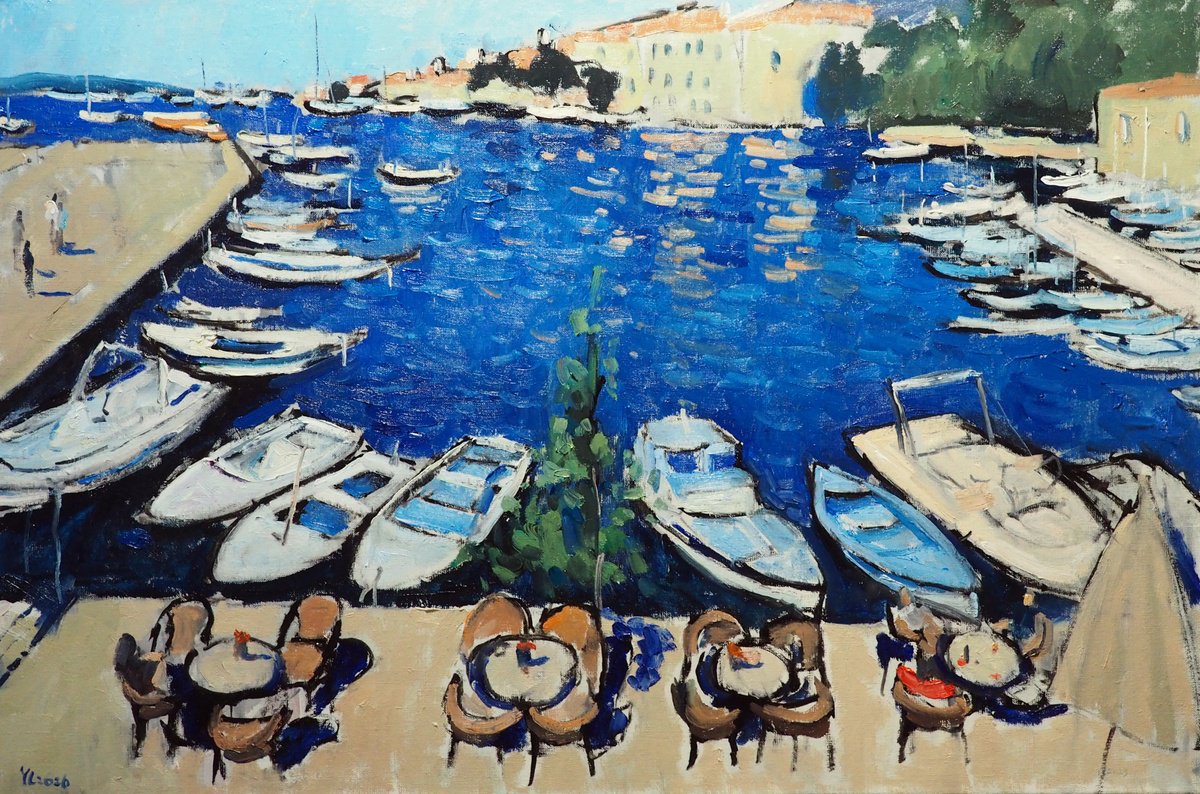 Harbour In Dubrovnik By Yuanyuan Liu, 35 X 24, Artwork For Sale On Artfinder