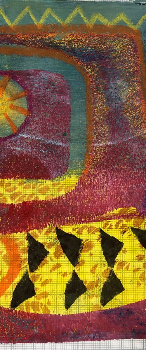 Fish Monoprint 2 by Annie Meier