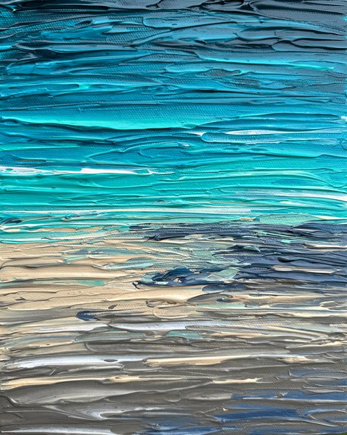 Abstract seascape 5 by Guzaliya Xavier