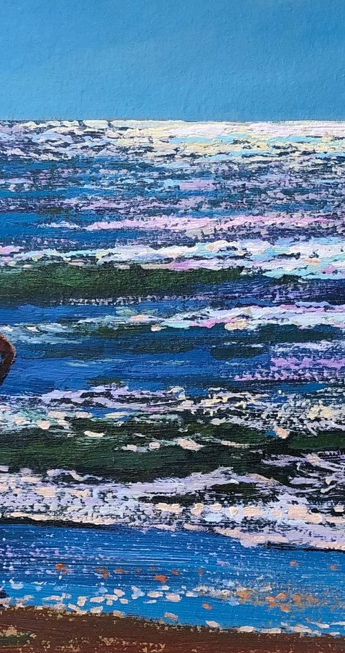 Man and sea by Sergey  Kachin