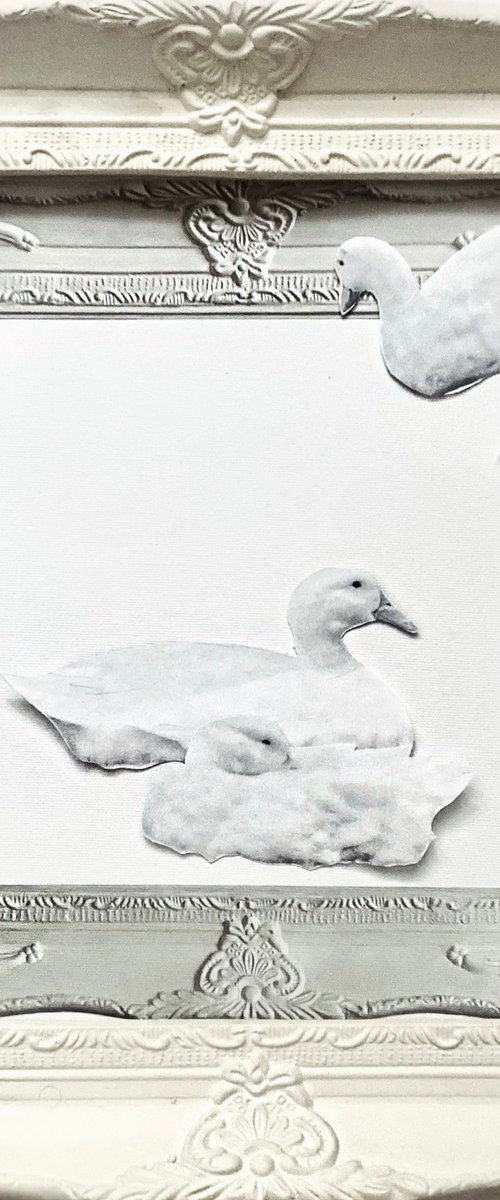 Ducks collage (2024) by Elena Troyanskaya