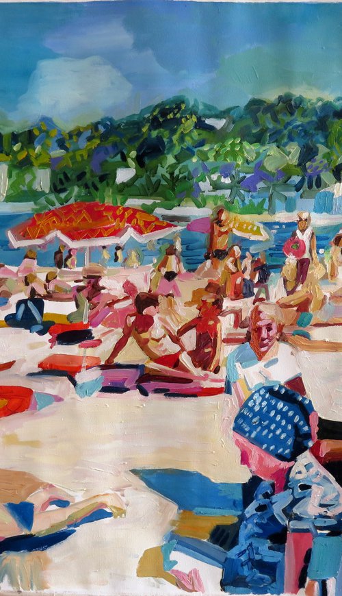 French coast near Biarritz by Stephen Abela
